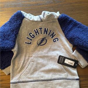 NHL Lightning Kids Hoodie - Gray and Blue